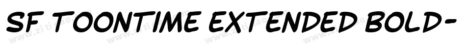SF Toontime Extended Bold字体转换